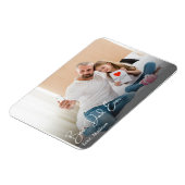 Beste papa ooit Eenvoudige Custom Photo Magneet (Linkerzijde)