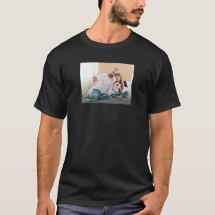 Beste papa ooit Eenvoudige Custom Photo T-shirt