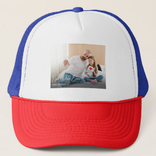 Beste papa ooit Eenvoudige Custom Photo Trucker Pet