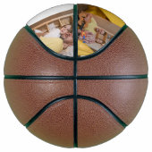 Beste papa ooit & eenvoudige familie foto Vaderdag Basketbal (Rechts)