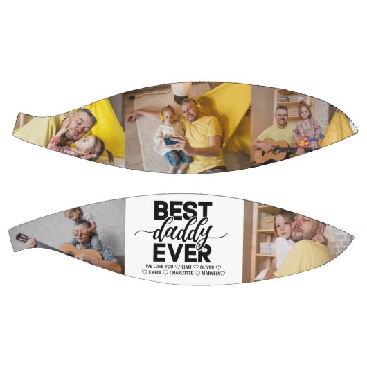 Beste papa ooit & eenvoudige familie foto Vaderdag Basketbal (Panelen)