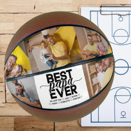 Beste Papa ooit & eenvoudige familie foto's Vaderd Basketbal