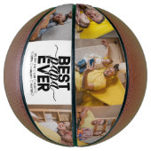 Beste Papa ooit & eenvoudige familie foto's Vaderd Basketbal (Verticaal)