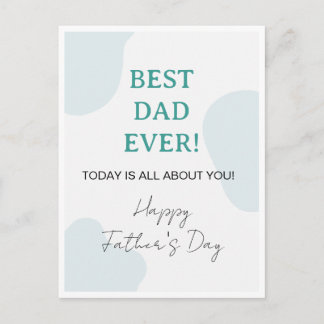 Beste Papa Ooit - Eenvoudige Vaderdag Uitnodiging Briefkaart
