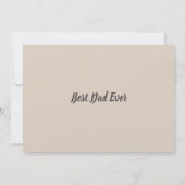 Beste papa ooit, eerste vaderdag, gelukkige vaderd kaart (Achterkant)