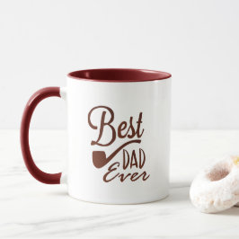 Beste Papa Ooit Elegant Wit Mok