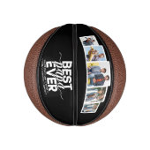 Beste Papa Ooit & Familie 5 Foto Vaderdag Basketbal (Verticaal)