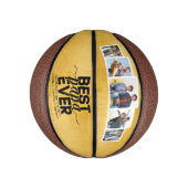 Beste Papa Ooit & Familie 5 Foto Vaderdag Basketbal (Verticaal)