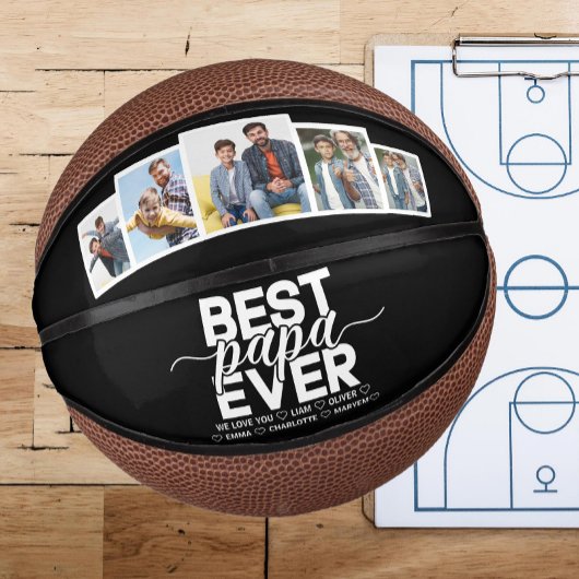 Beste Papa Ooit & Familie 5 Foto Vaderdag Basketbal