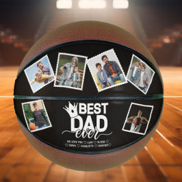 Beste papa ooit & familie 6 foto's Vaderdag Basketbal