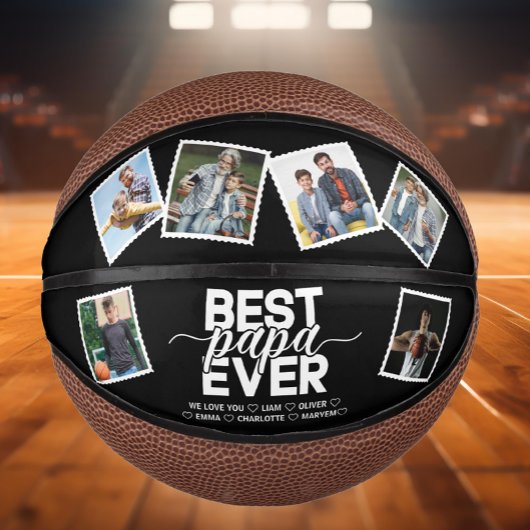 Beste Papa Ooit & Familie 6 foto's Vaderdag Basketbal