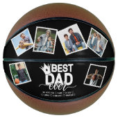 Beste papa ooit & familie 6 foto's Vaderdag Basketbal (Voorkant)