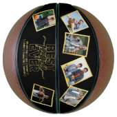 Beste Papa Ooit & Familie 6 foto's Vaderdag Basketbal (Verticaal)