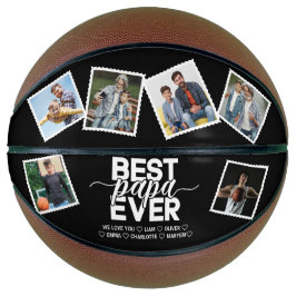 Beste Papa Ooit & Familie 6 foto's Vaderdag Basketbal