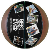 Beste Papa Ooit & Familie 6 foto's Vaderdag Basketbal (Verticaal)