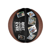 Beste papa ooit & familie 6 foto's Vaderdag Basketbal (Verticaal)