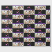 Beste papa ooit familie foto collage vaders dag cadeaupapier (Vlak)