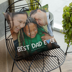 Beste Papa Ooit Familie Foto Kussen