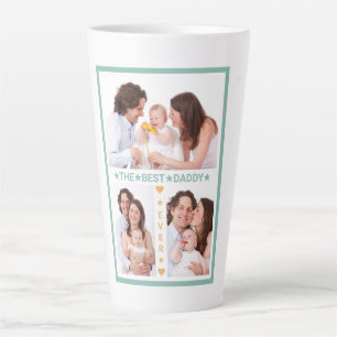 Beste Papa ooit familie fotocollage Vaderdag Latte Mok