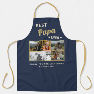 Beste Papa Ooit Familie Vaderdag 6 Foto's Schort
