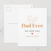 Beste papa ooit feestdagenkaart (Voorkant / Achterkant)