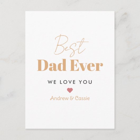 Beste papa ooit feestdagenkaart (Voorkant)