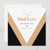 Beste papa ooit feestdagenkaart (Voorkant / Achterkant)