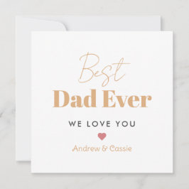 Beste papa ooit feestdagenkaart