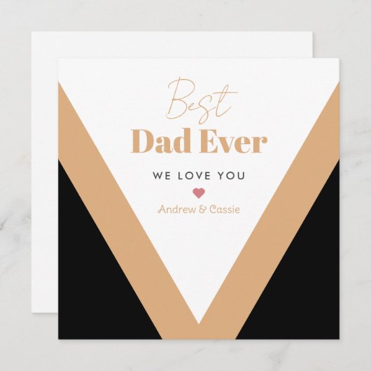 Beste papa ooit feestdagenkaart (Voorkant / Achterkant)