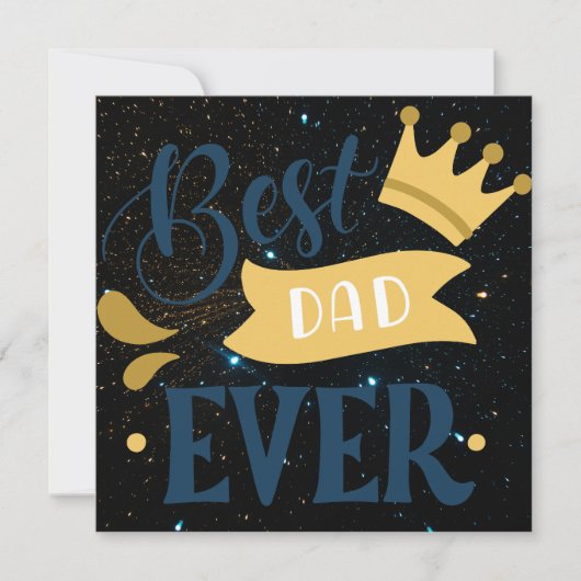 Beste papa ooit feestdagenkaart (Voorkant)