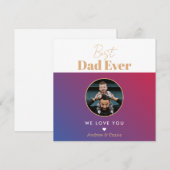 Beste papa ooit feestdagenkaart (Voorkant / Achterkant)