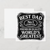 Beste papa ooit feestdagenkaart (Voorkant / Achterkant)