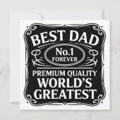 Beste papa ooit feestdagenkaart (Voorkant)