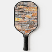 Beste papa ooit Flagstone distressed stone stenen Pickleball Paddle (Achterkant)