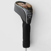 Beste papa ooit Foto 1ste Vaderdag Golfheadcover (Schuin)