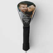 Beste papa ooit Foto 1ste Vaderdag Golfheadcover (Voorkant)