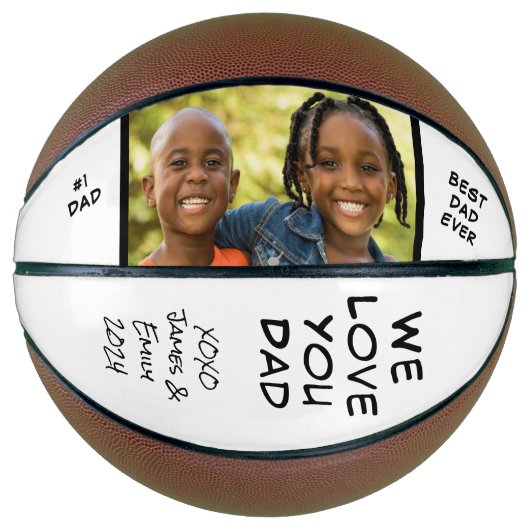 Beste papa ooit foto basketbal (Voorkant)