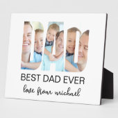 Beste Papa Ooit Foto Brief Fotoplaat (Zijkant)