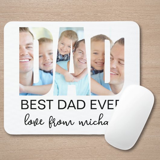 Beste Papa Ooit Foto Brief Muismat