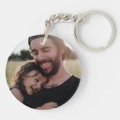 Beste papa ooit foto cadeau sleutelhanger (Achterkant)