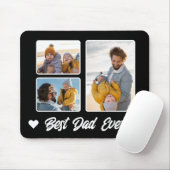 Beste Papa Ooit Foto Collage Muismat (Met muis)