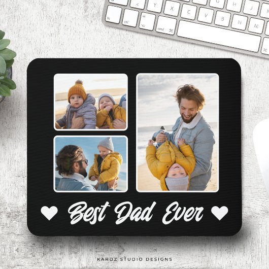 Beste Papa Ooit Foto Collage Muismat