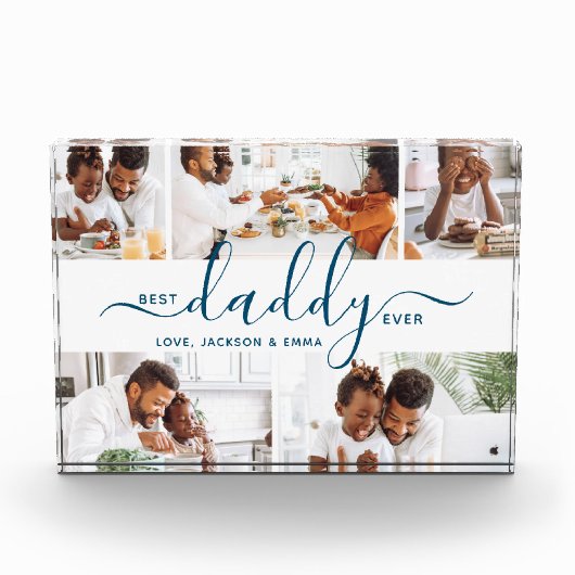 Beste papa ooit Foto Collage Vaderdag Gift (Voorkant)