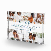 Beste papa ooit Foto Collage Vaderdag Gift (Rechts)