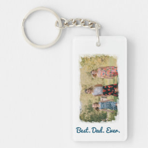Beste Papa Ooit Foto Frame Effecten Sleutelhanger
