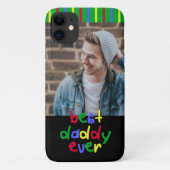Beste papa ooit foto gepersonaliseerd Case-Mate iPhone case (Achterkant)