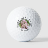 Beste Papa Ooit Foto Gepersonaliseerd Golfballen (Voorkant)