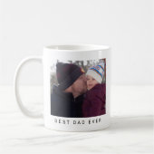 Beste papa ooit foto gepersonaliseerde aandenken koffiemok (Links)
