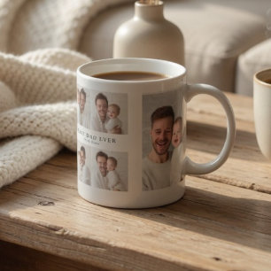 Beste Papa Ooit Foto   Gepersonaliseerde Vaderdag Koffiemok