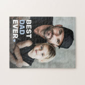 Beste papa ooit foto hart vaderdag legpuzzel (Horizontaal)